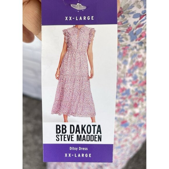 BB Dakota by Steve Madden Women's Chiffon Maxi Dress Floral Size XXL - Picture 2 of 12
